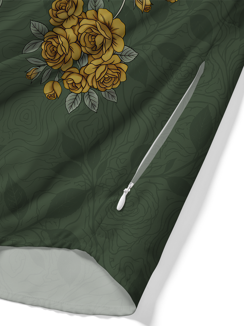 Orionride Gold Rose Shadow Zipper Pockets Ultra Lightweight Short Sleeves Gravel Shirt