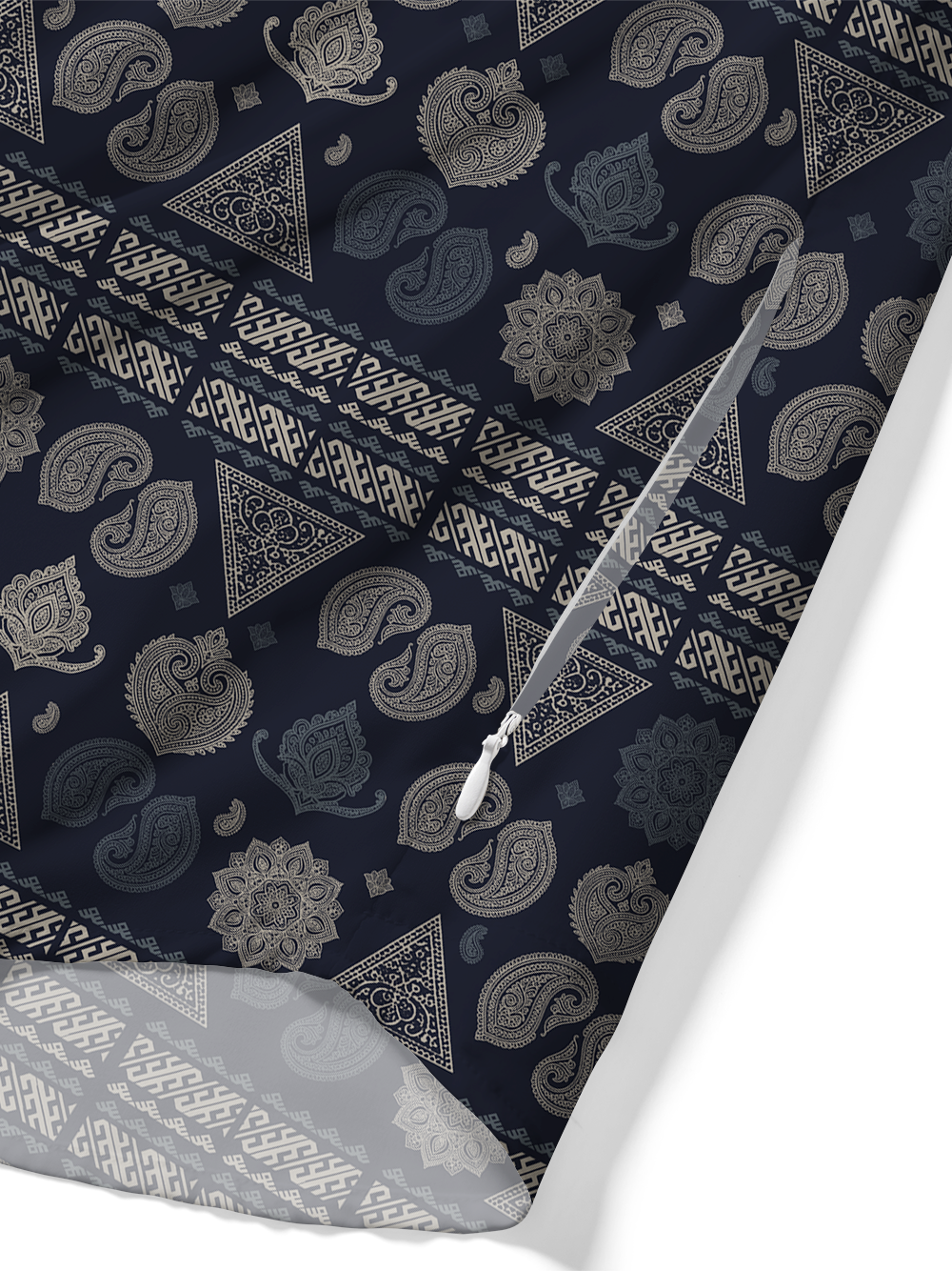 Orionride Paisley Weave Zipper Pockets Ultra Lightweight Short Sleeves Gravel Shirt