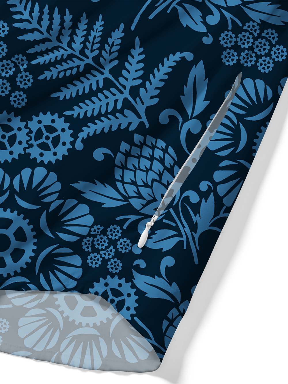 Orionride Vines And Scroll Patterns Zipper Pockets Ultra Lightweight Short Sleeves Gravel Shirt