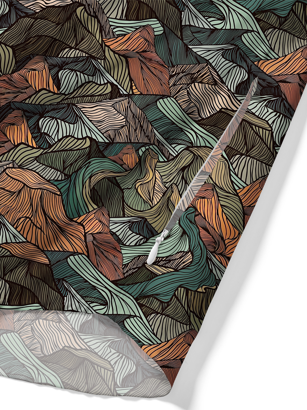 Orionride Layered And Undulating Mountains Zipper Pockets Ultra Lightweight Short Sleeves Gravel Shirt