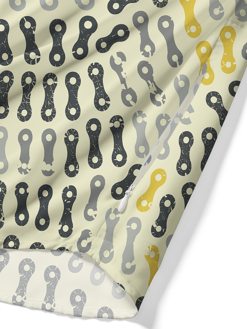 Orionride Chain Link Array Zipper Pockets Ultra Lightweight Short Sleeves Gravel Shirt