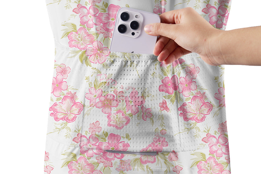 Orionride Fragrant Peach Blossoms Women's Long Sleeve Cycling Jersey