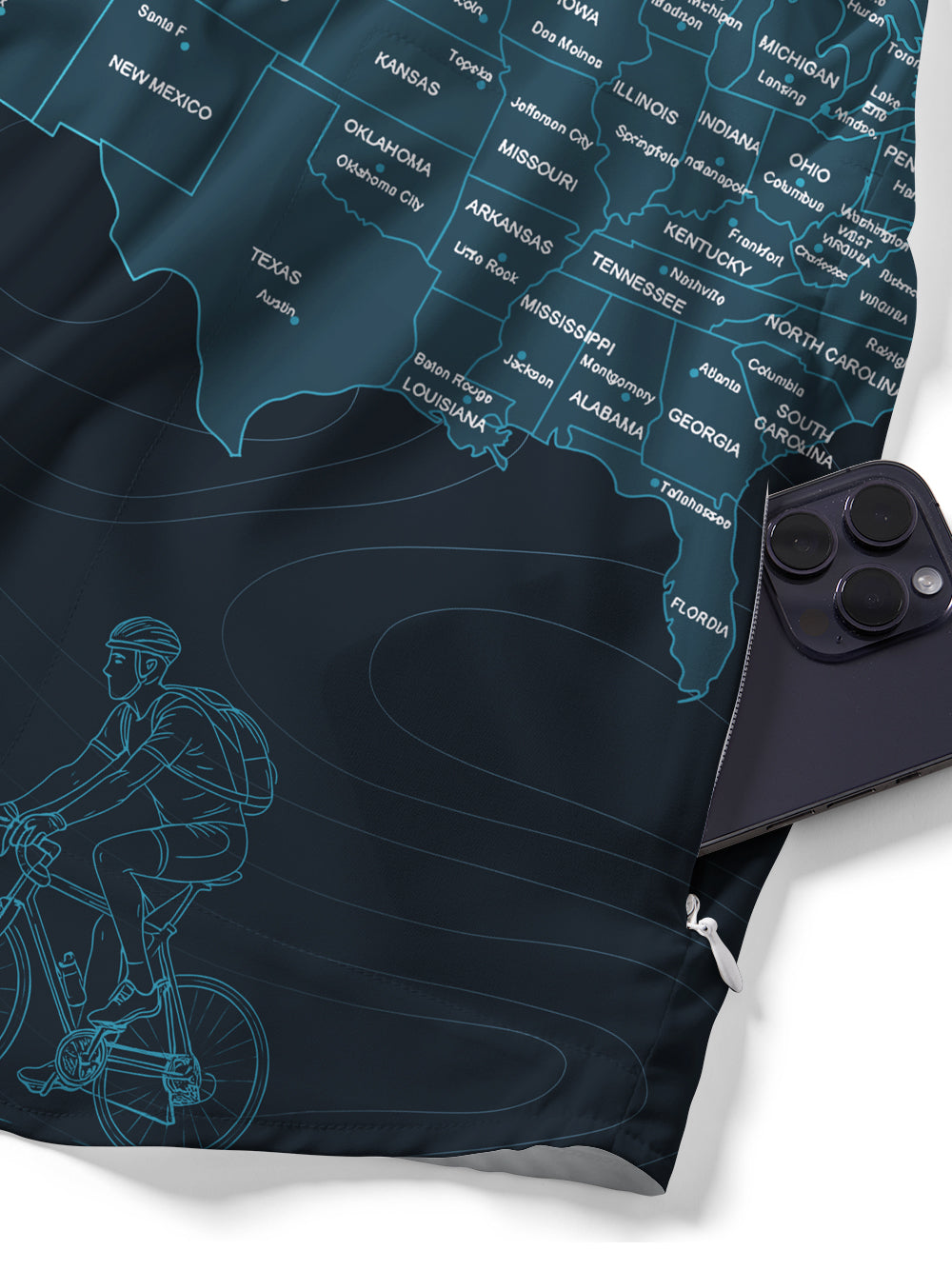 Orionride Travel Around The World Zipper Pockets Ultra Lightweight Short Sleeves Gravel Shirt
