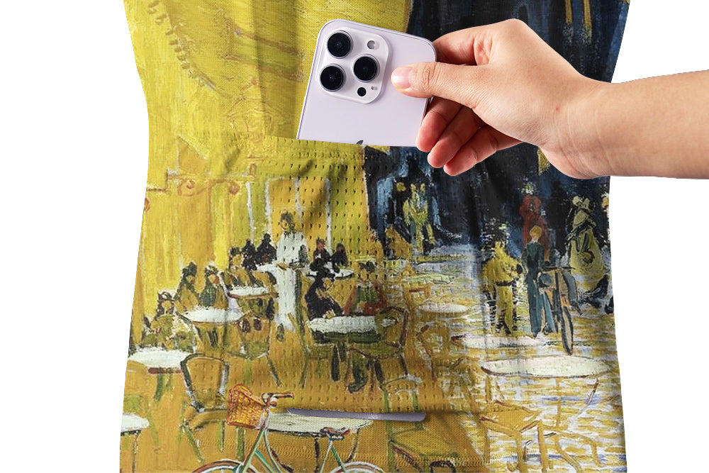 Orionride Van Gogh Clock Women's Long Sleeve Cycling Jersey