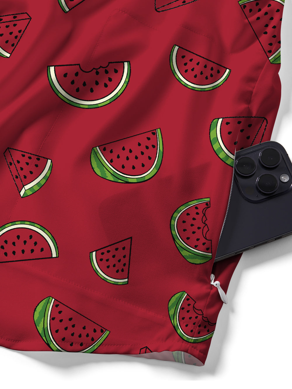 Orionride Fresh Watermelon Zipper Pockets Ultra Lightweight Short Sleeves Gravel Shirt