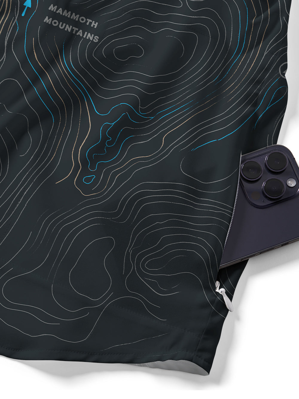 Orionride Panoramic Map Zipper Pockets Ultra Lightweight Short Sleeves Gravel Shirt