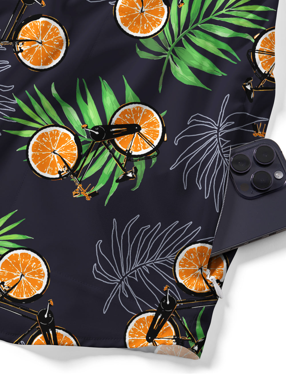 Orionride Fresh Orange Bicycle Zipper Pockets Ultra Lightweight Short Sleeves Gravel Shirt