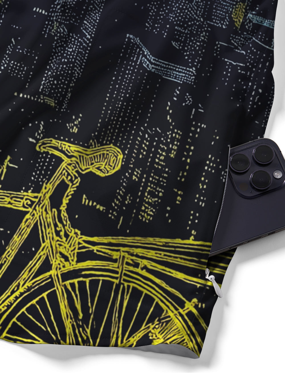 Orionride City Night View Zipper Pockets Ultra Lightweight Short Sleeves Gravel Shirt