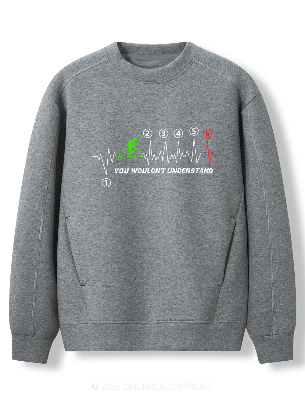 Orionride Heartbeat Moment Women's Long Sleeve Bike Sweatshirt