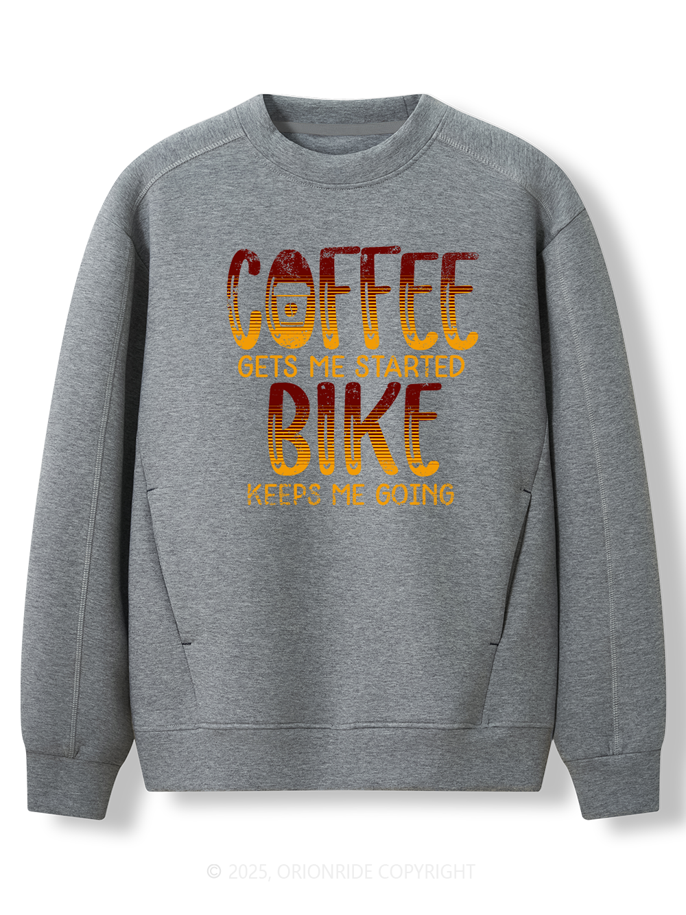 Orionride Coffee Or Bike Women's Long Sleeve Bike Sweatshirt