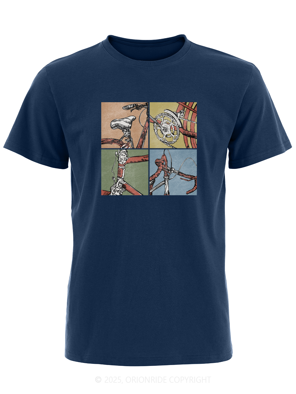 Orionride Parts Drawing Short Sleeves Bike T-Shirt