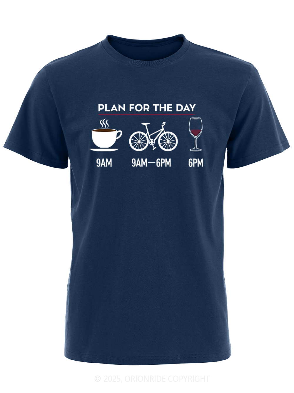 Orionride Plan For The Day Short Sleeves Bike T-Shirt