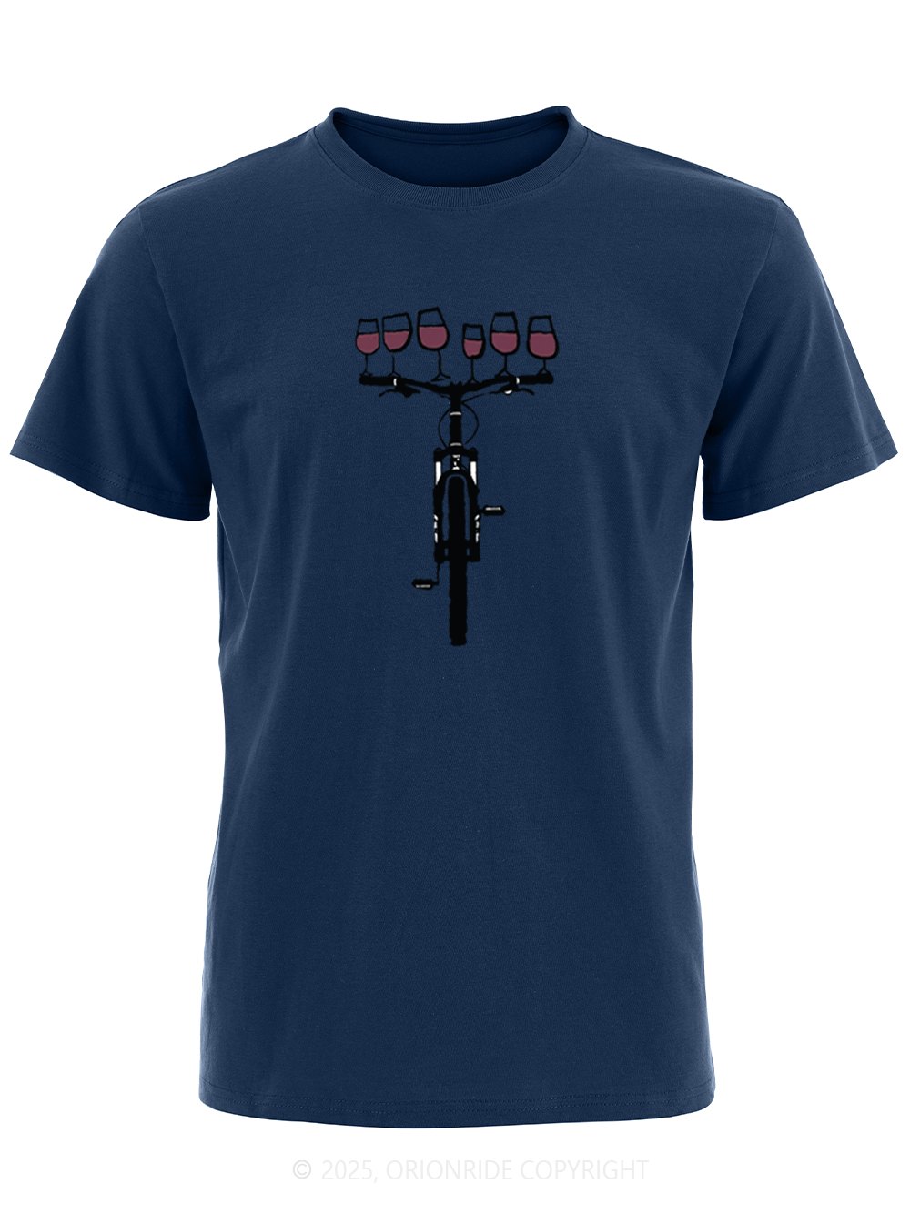 Orionride Red Wine Bicycle Short Sleeves Bike T-Shirt