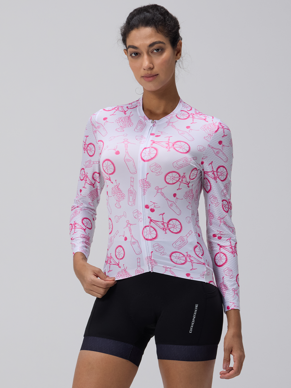 Orionride Fruit And Beer Women's Long Sleeve Cycling Jersey