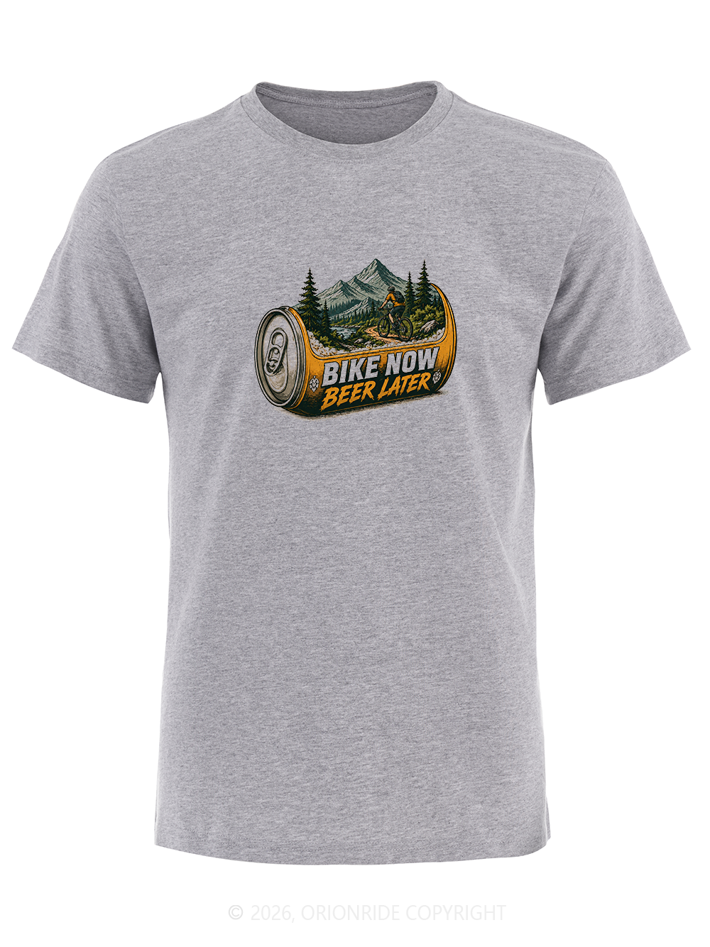 Orionride Beer Cans Short Sleeves Bike T-Shirt