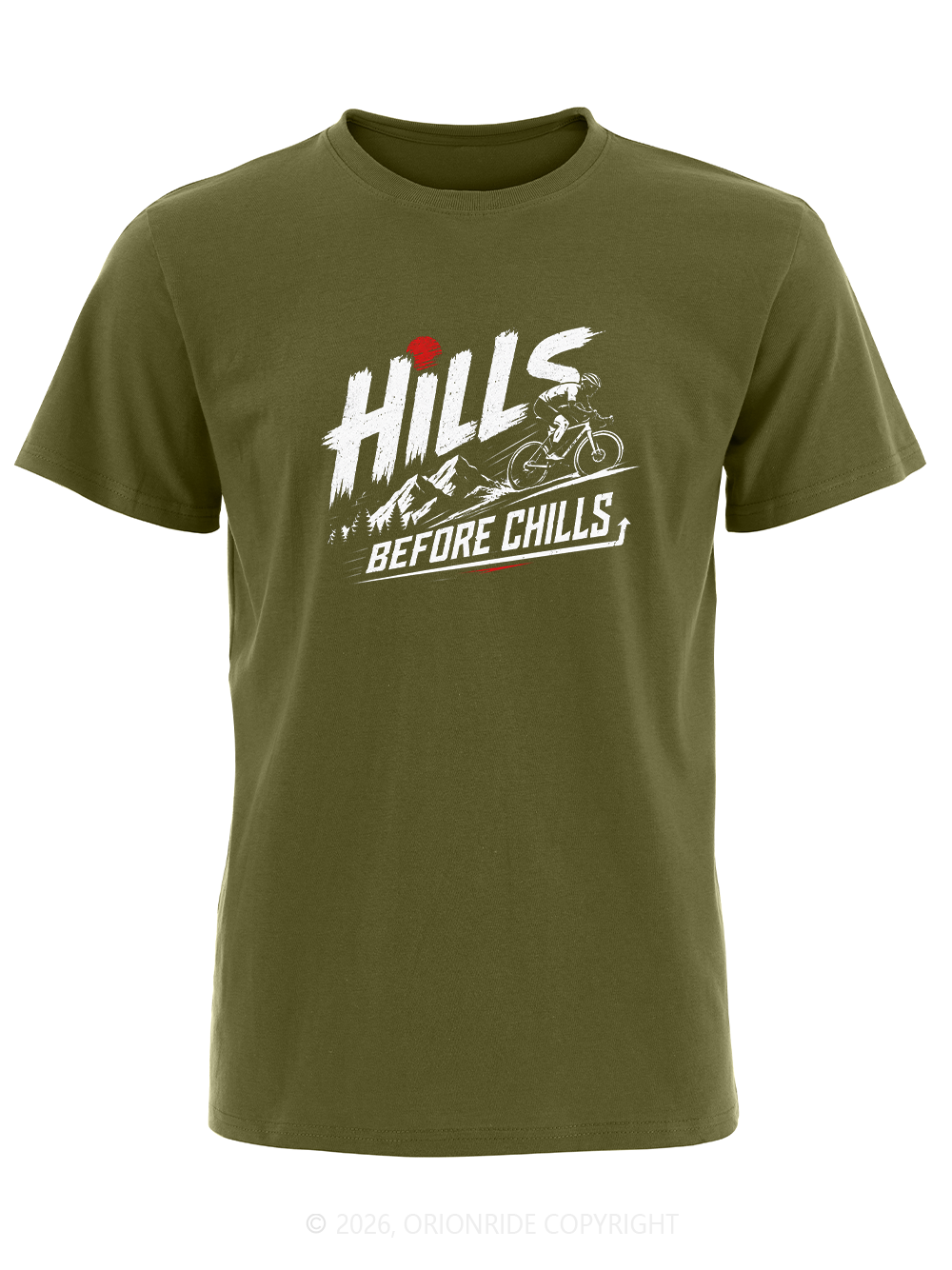 Orionride Hills Before Chills Short Sleeves Bike T-Shirt