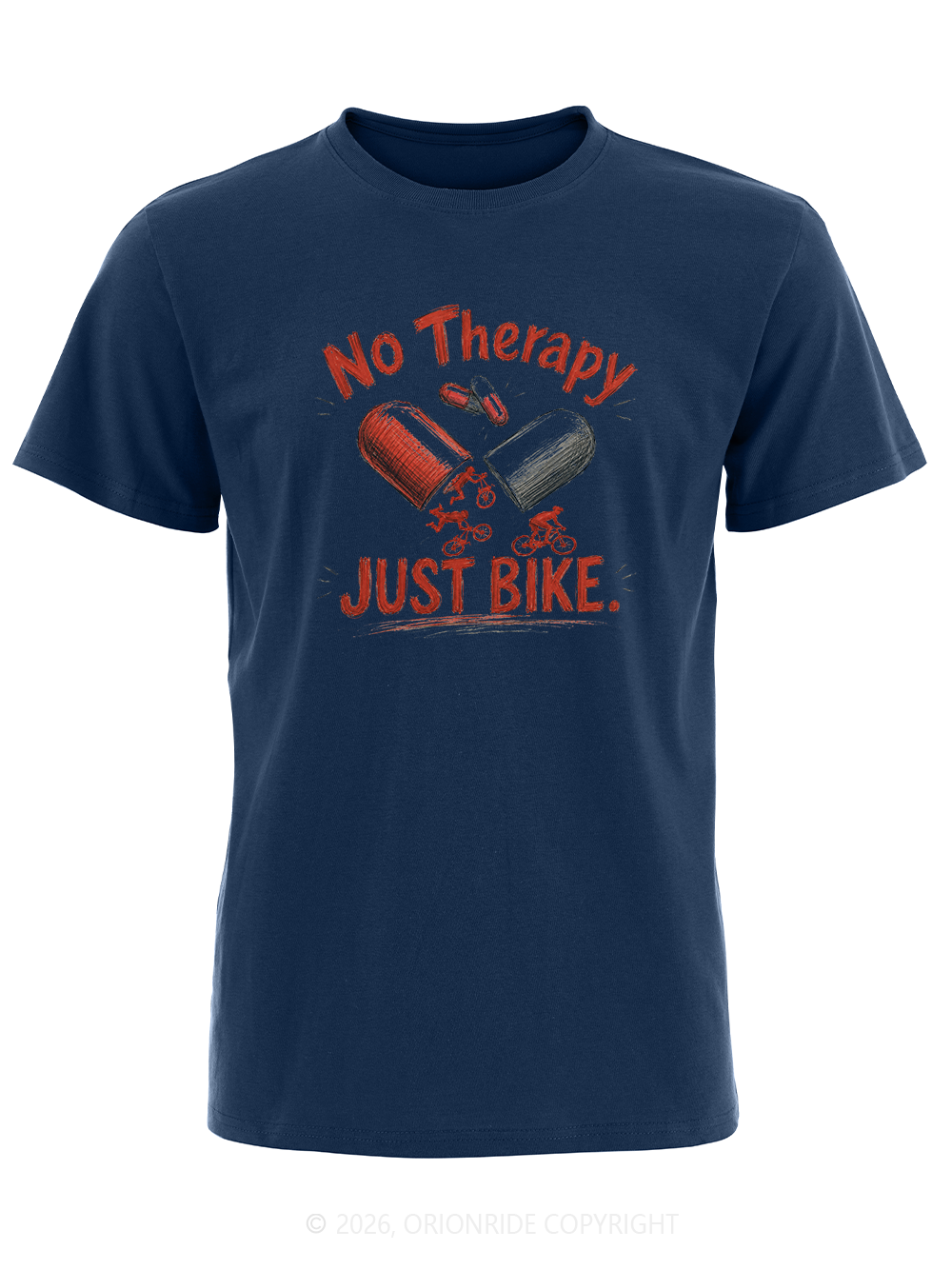 Orionride No Therapy Just Bike Short Sleeves Bike T-Shirt