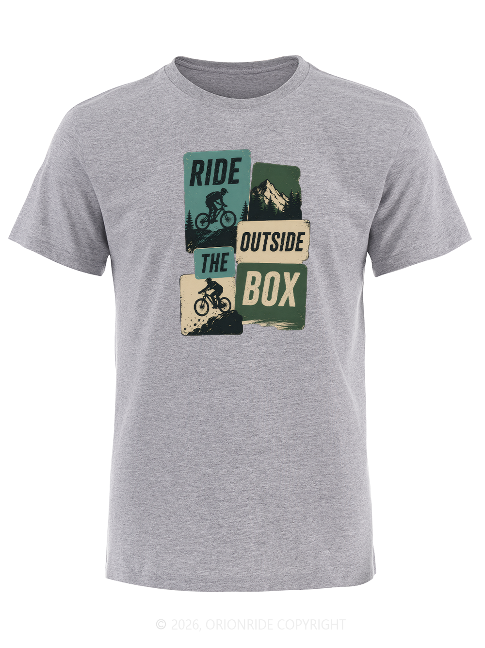 Orionride Ride Outside The Box Short Sleeves Bike T-Shirt