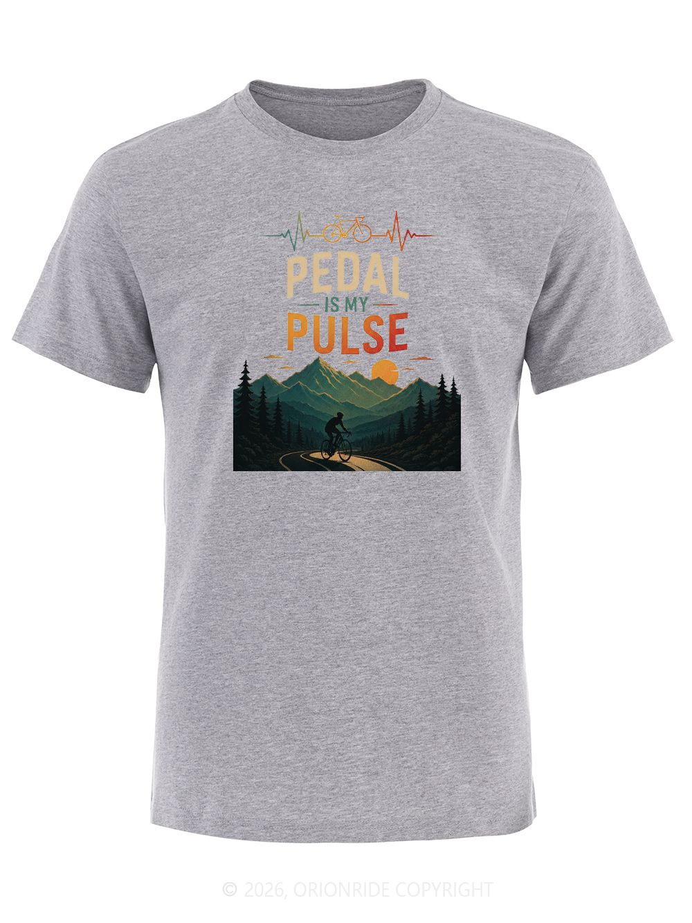 Orionride Pedal Is My Pulse Short Sleeves Bike T-Shirt