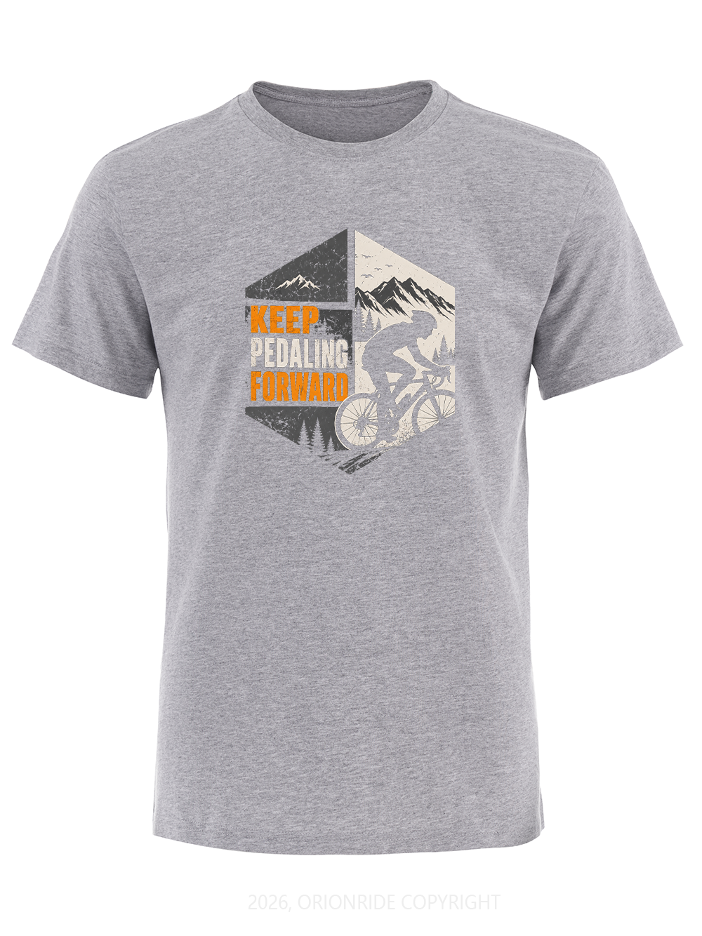 Orionride Keep Pedaling Forward Short Sleeves Bike T-Shirt