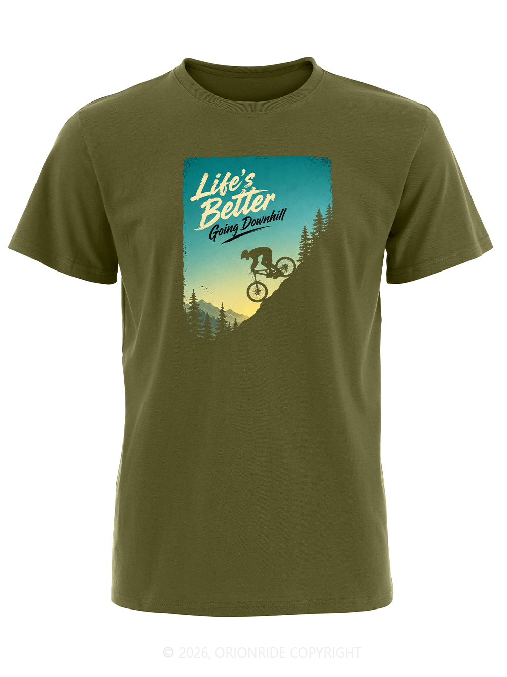 Orionride Going Downhill Short Sleeves Bike T-Shirt