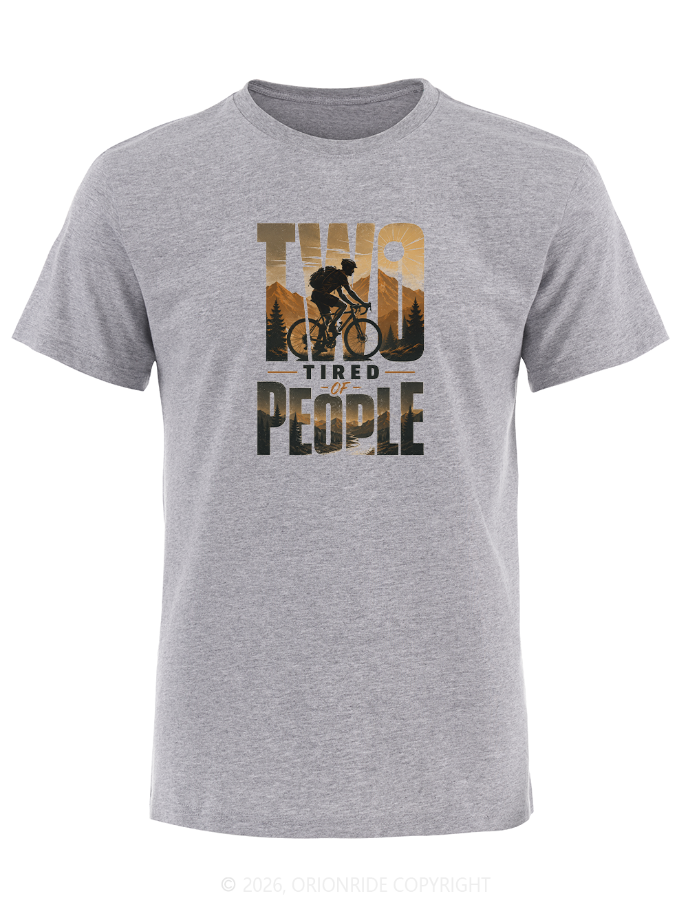Orionride Two Tired People Short Sleeves Bike T-Shirt