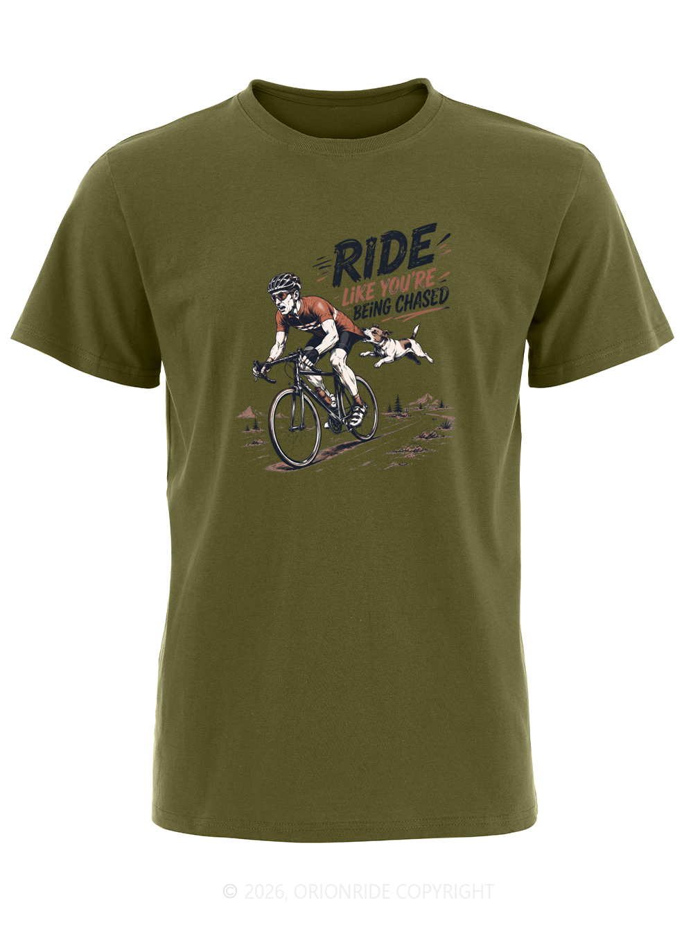Orionride Like You’Re Being Chased Short Sleeves Bike T-Shirt