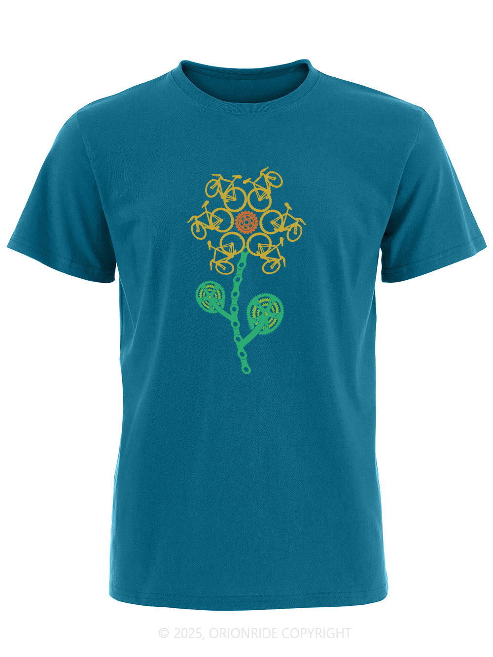 Orionride Sunflower Cycling Short Sleeves Bike T-Shirt