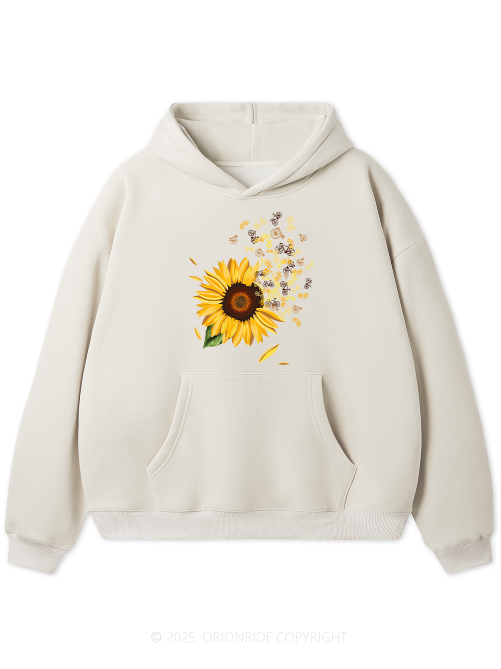 Orionride Blooming Sunflowers Women's Fleece Hoodie