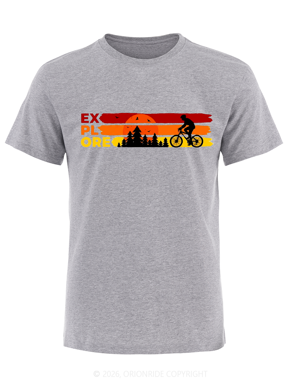 Orionride Sunset Silhouette Short Sleeves Bike T-Shirt