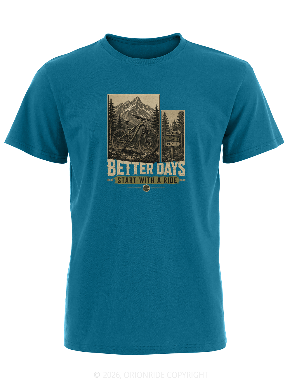 Orionride Ride Better Days Short Sleeves Bike T-Shirt