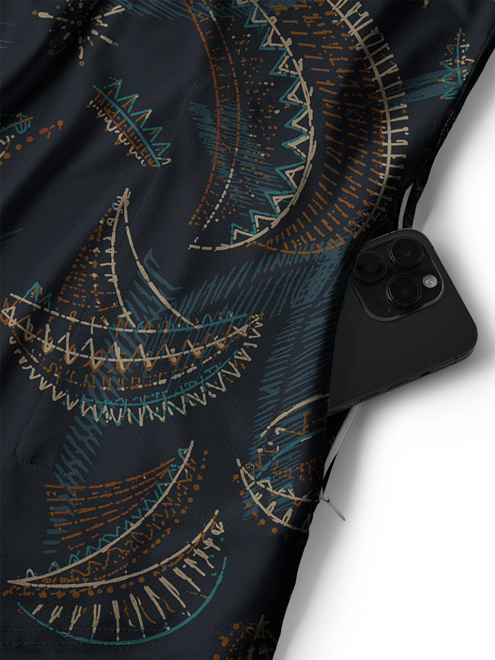 Orionride Mechanical Tapestry Men's Stretchy Breathable Long Sleeve Gravel Shirt