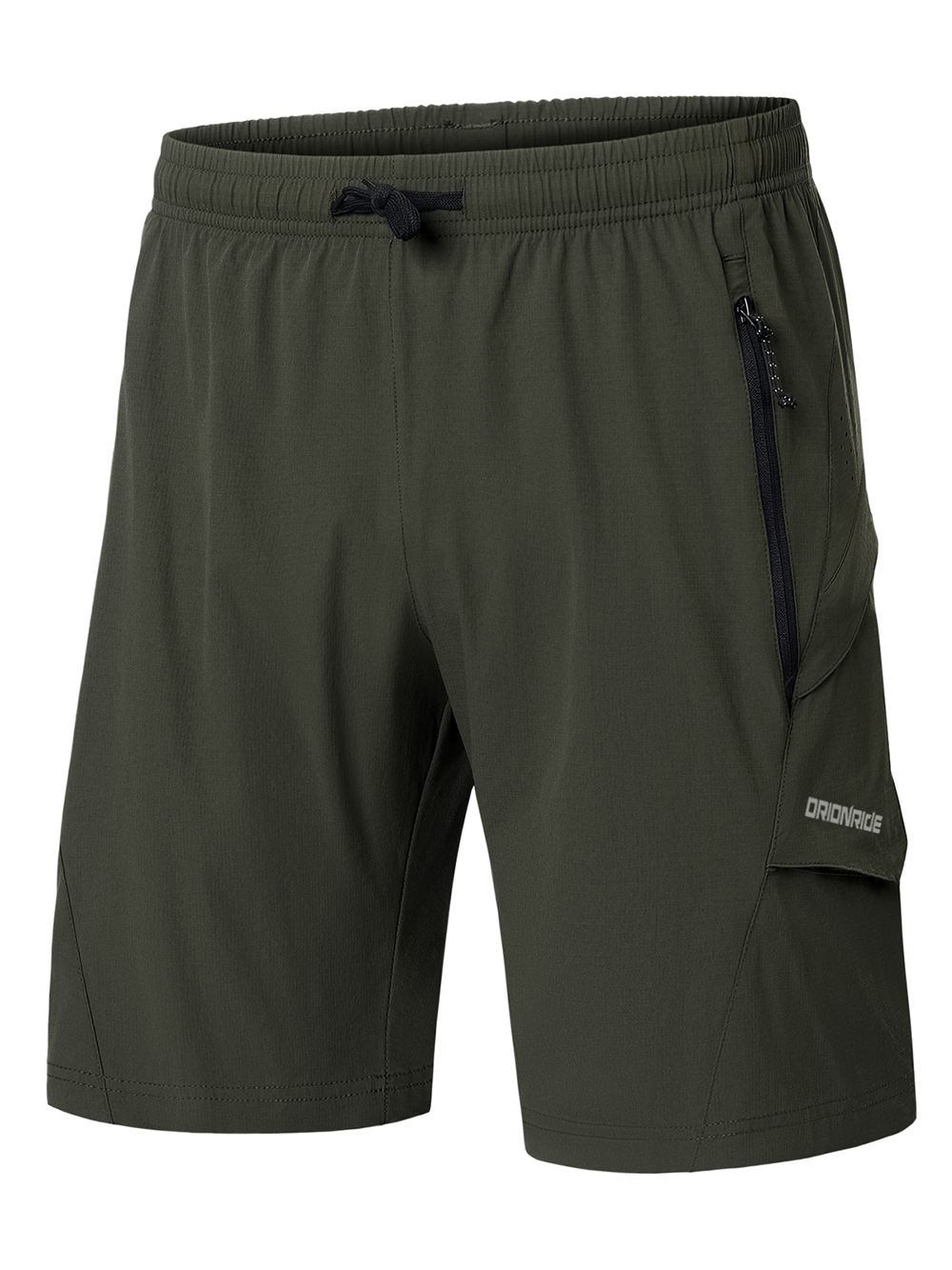 Orionride 2-in-1  Padded Bike Shorts Loose Fit Water-Resistant Army Green