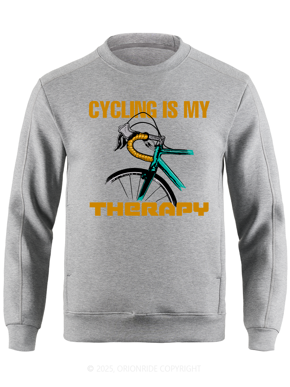 Orionride Cycling Is My Therapy Long Sleeve Bike Sweatshirt