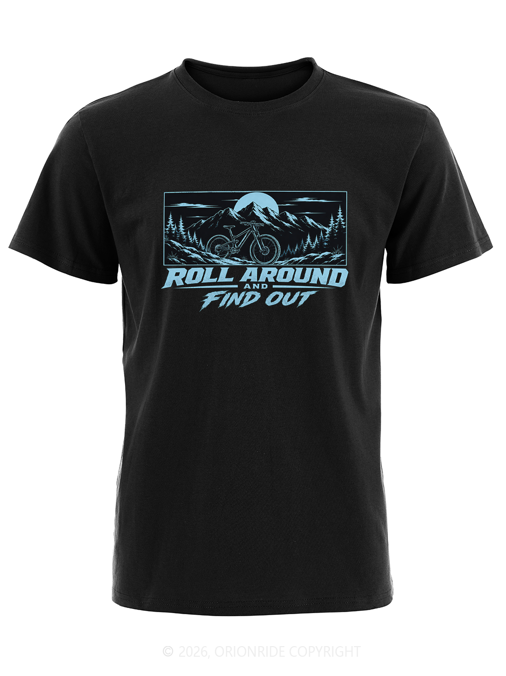 Orionride Blue Night Ride Short Sleeves Bike T-Shirt