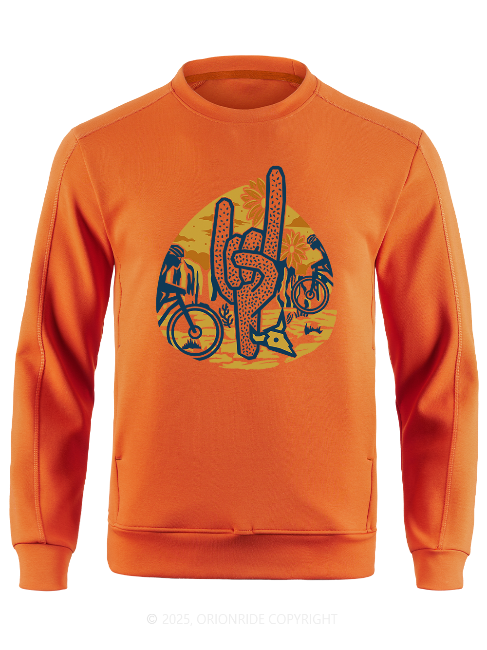 Orionride Desert Cycling Long Sleeve Bike Sweatshirt