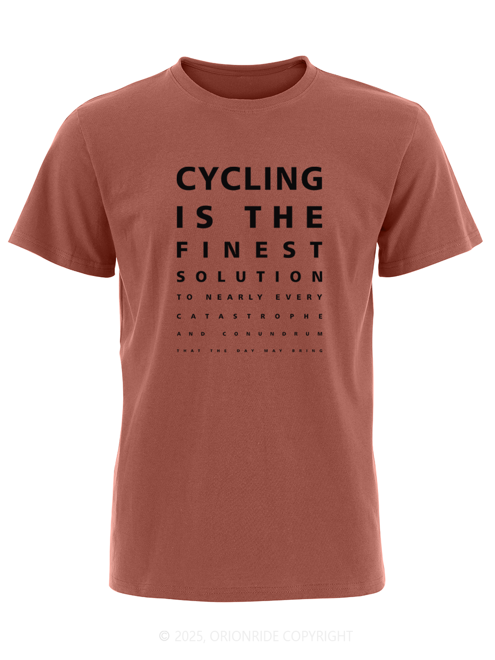 Orionride Funny Vision Chart Short Sleeves Bike T-Shirt