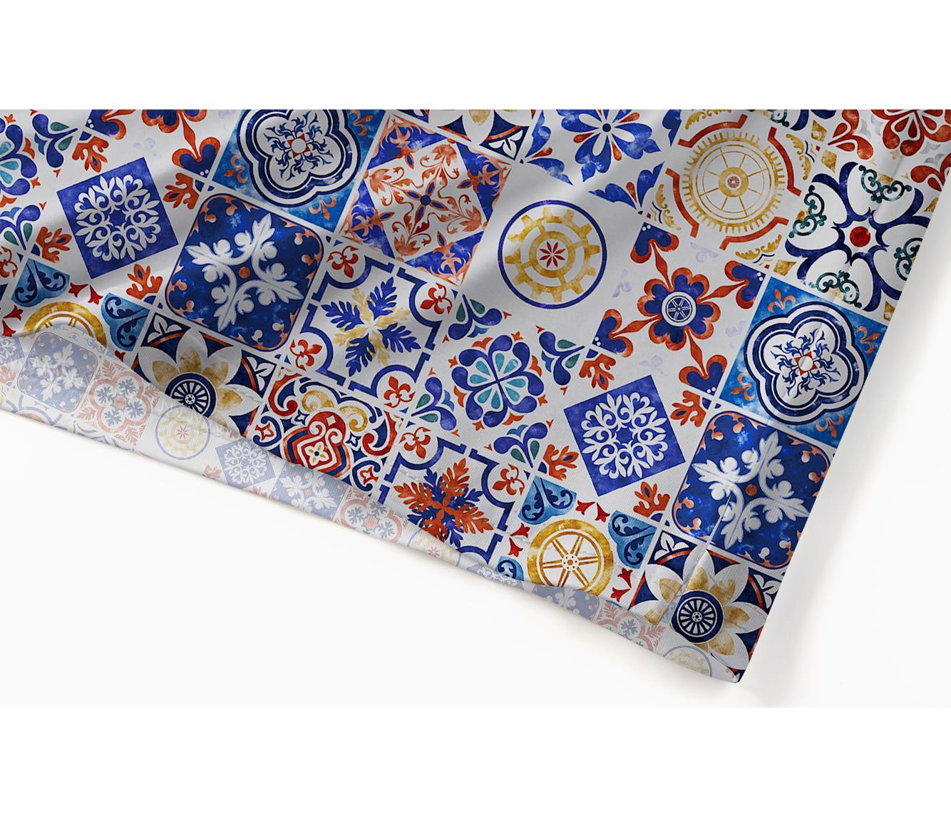 Orionride Flower Tiles Men's Polo Shirt