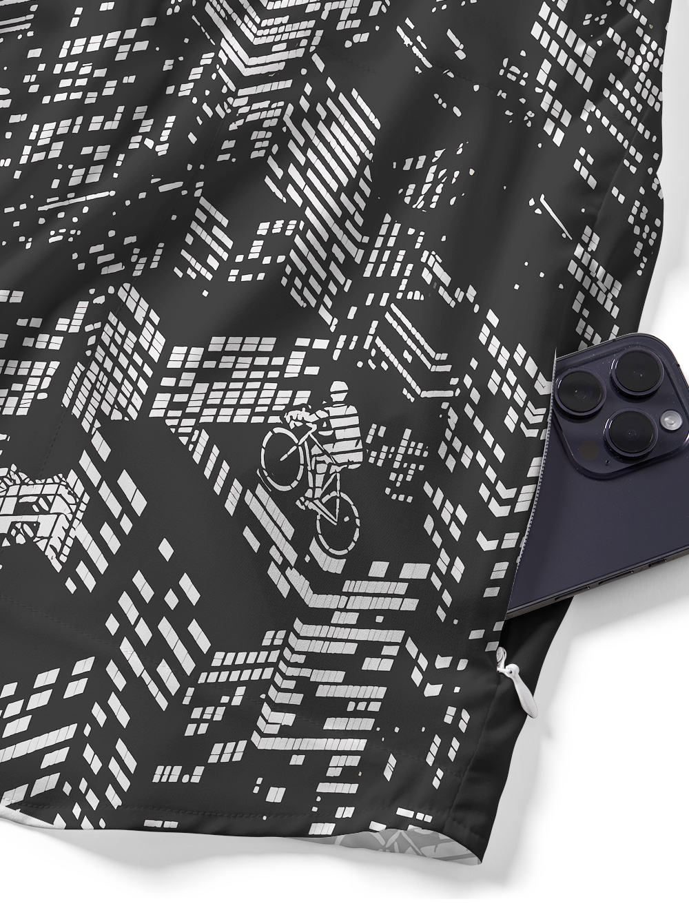 Orionride City Maze Zipper Pockets Ultra Lightweight Short Sleeves Gravel Shirt