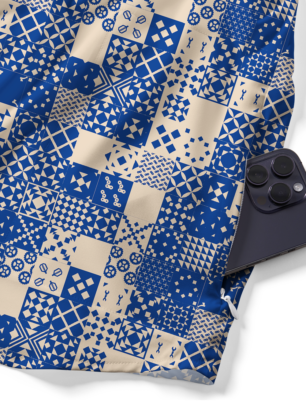 Orionride Pattern Code Zipper Pockets Ultra Lightweight Short Sleeves Gravel Shirt