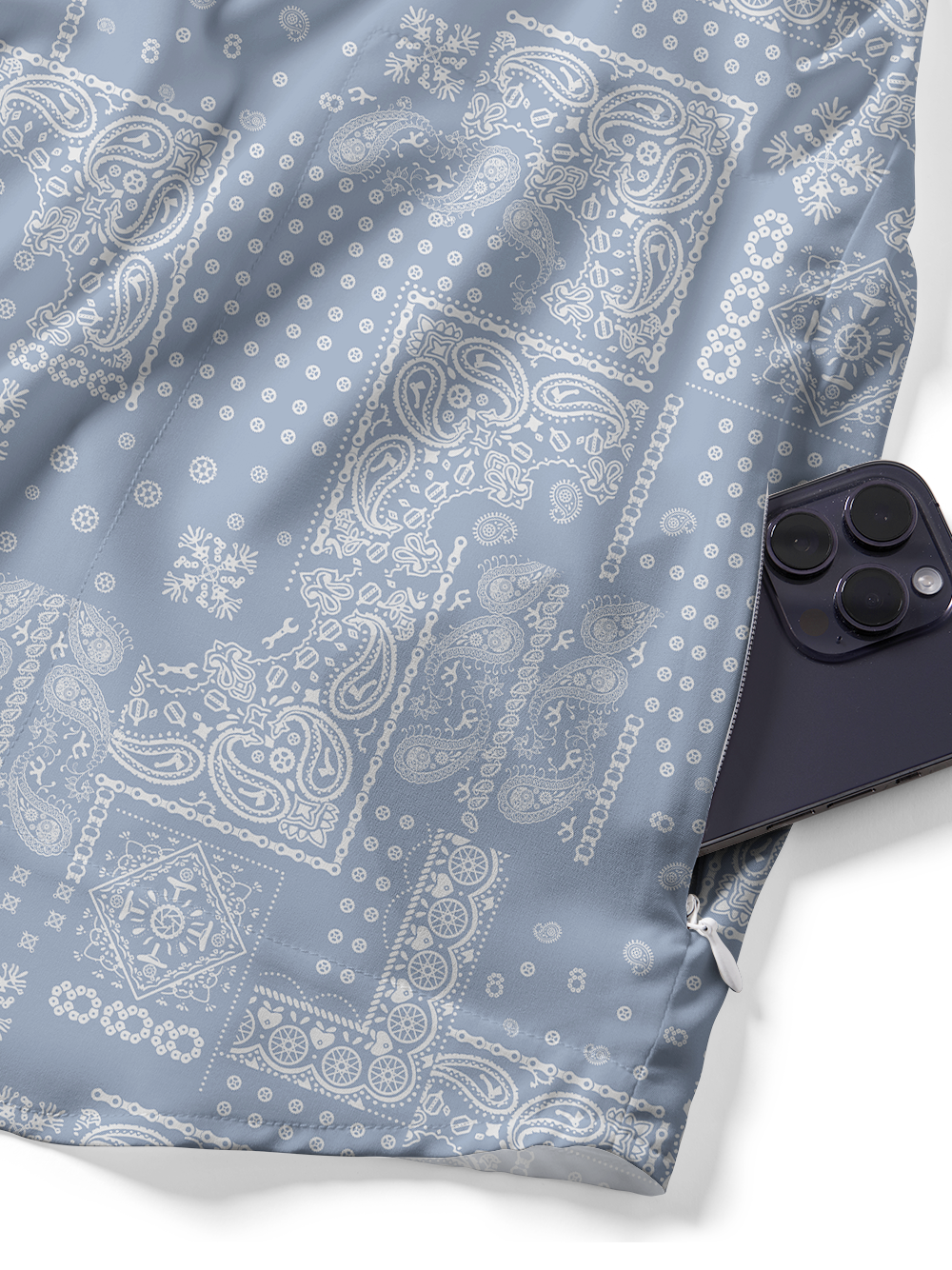 Orionride Cashew Flower Of Wealth Zipper Pockets Ultra Lightweight Short Sleeves Gravel Shirt