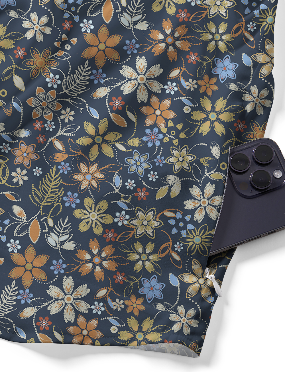 Orionride Embroidered Flower Zipper Pockets Ultra Lightweight Short Sleeves Gravel Shirt