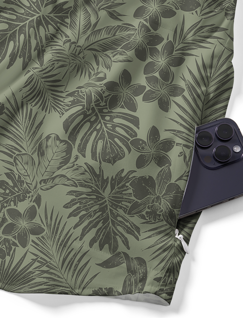 Orionride Frangipani Bushes Zipper Pockets Ultra Lightweight Short Sleeves Gravel Shirt