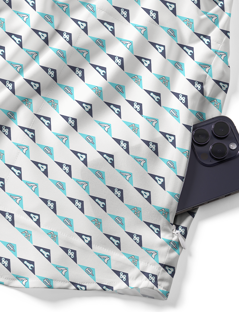 Orionride Triangular Chain Zipper Pockets Ultra Lightweight Short Sleeves Gravel Shirt