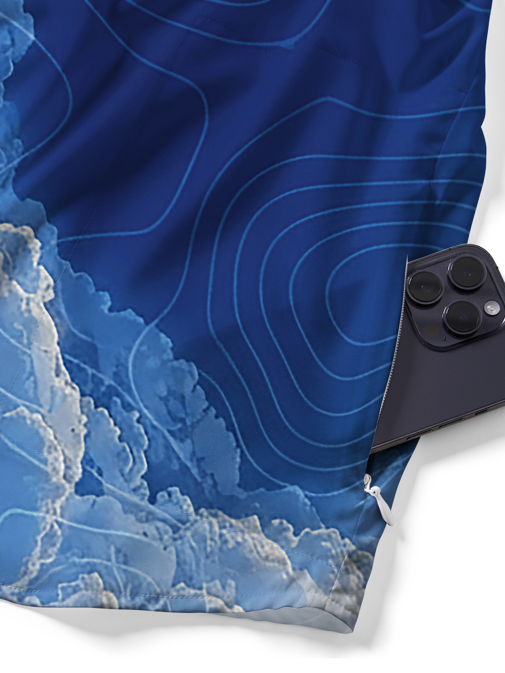 Orionride Clear Sky Zipper Pockets Ultra Lightweight Short Sleeves Gravel Shirt