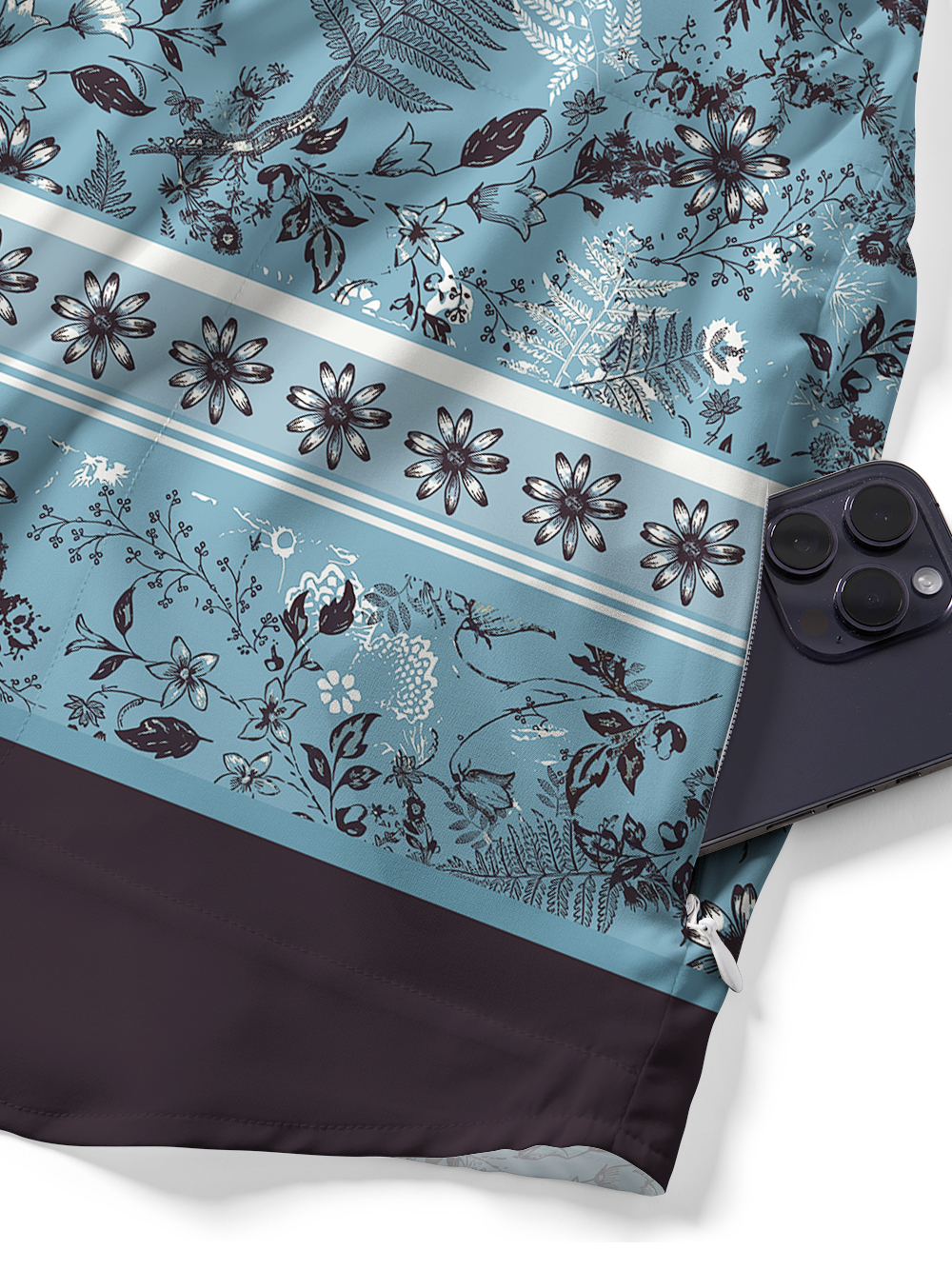 Orionride Floral Pattern Guide Zipper Pockets Ultra Lightweight Short Sleeves Gravel Shirt