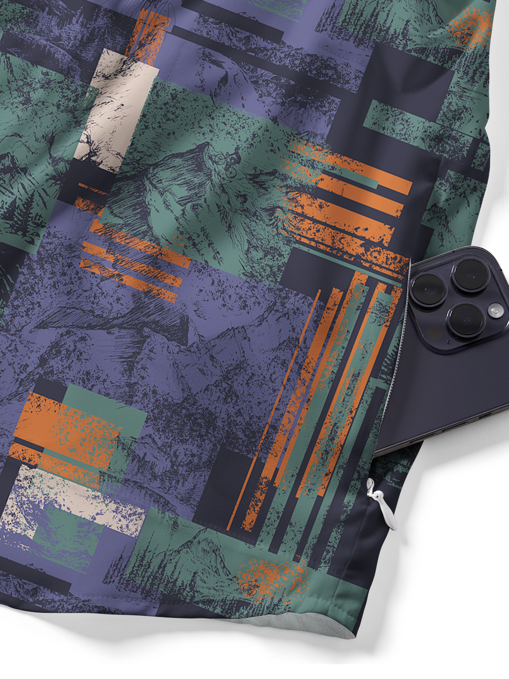 Orionride Recalling Cycling Scenes Zipper Pockets Ultra Lightweight Short Sleeves Gravel Shirt