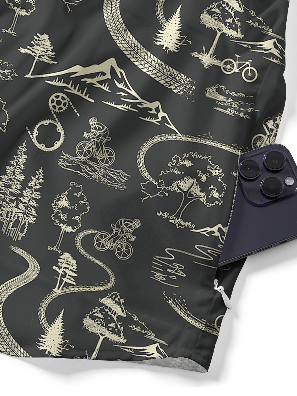 Orionride Traces Of Courage Zipper Pockets Ultra Lightweight Short Sleeves Gravel Shirt