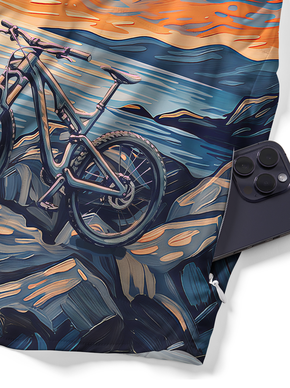 Orionride Starry Bike Night Zipper Pockets Ultra Lightweight Short Sleeves Gravel Shirt