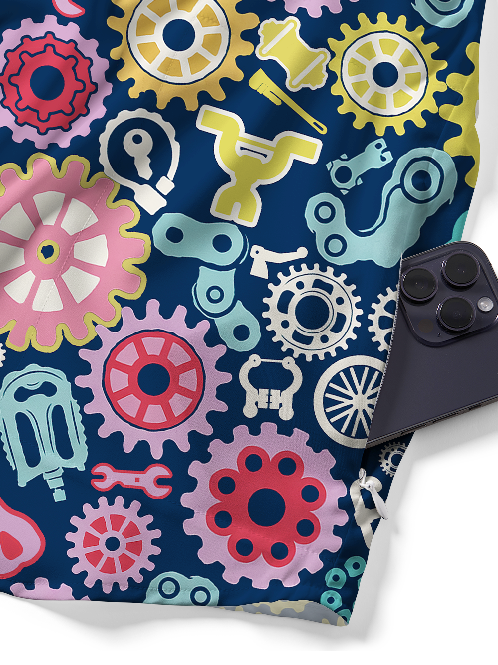 Orionride Colorful Gear Flower Zipper Pockets Ultra Lightweight Short Sleeves Gravel Shirt